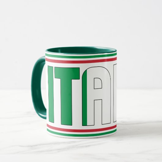 Mug Drapeau national Italie Café patriotique (Devant gauche)