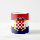 Mug Drapeau naval de drapeau de la Croatie (Centre)