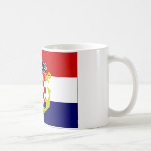 Mug Drapeau naval de drapeau de la Croatie
