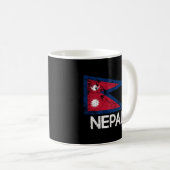 Mug Drapeau Népalais Fabriqué Au Népal (Devant droit)