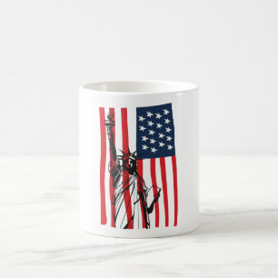 Mug Drapeau New York NYC Statue of Liberty USA America