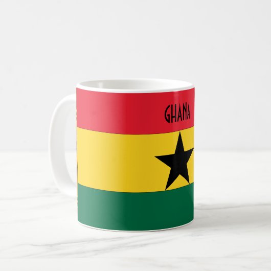 Mug Drapeau noir du Ghana (Devant gauche)
