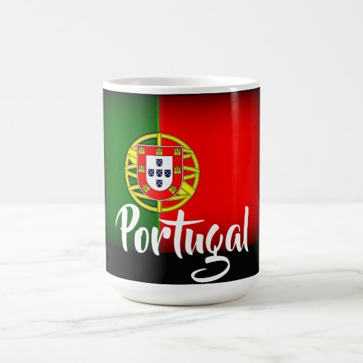 Mug Drapeau noir du Portugal (Centre)