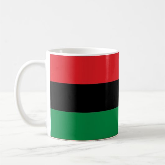 Mug Drapeau noir et vert rouge du partisan du (Gauche)