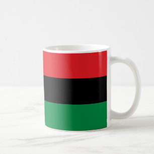 Mug Drapeau noir et vert rouge du partisan du
