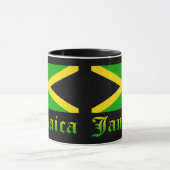 Mug Drapeau, noir, vert et jaune de la Jamaïque (Centre)