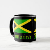 Mug Drapeau, noir, vert et jaune de la Jamaïque (Devant gauche)