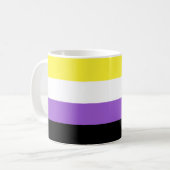 Mug Drapeau Non Binaire (Devant gauche)