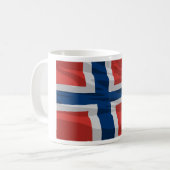 Mug Drapeau Norvège Rouge Et Bleu (Devant gauche)