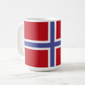 Mug Drapeau norvégien (Devant gauche)