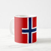 Mug Drapeau norvégien cool (Devant gauche)