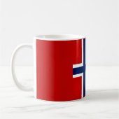 Mug Drapeau norvégien cool (Gauche)