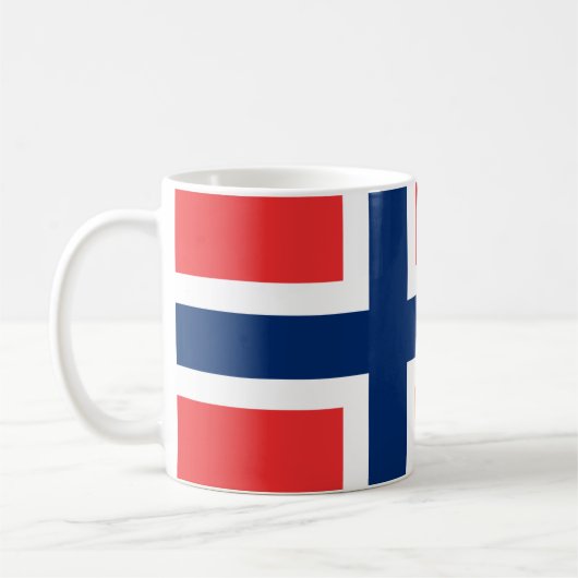 Mug Drapeau (norvégien) de la Norvège (Gauche)