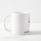 Mug Drapeau norvégien d'empreinte digitale de contact (Gauche)