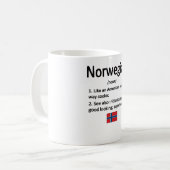 Mug Drapeau norvégien Norvège Drapeau norvégien Patrim (Devant gauche)