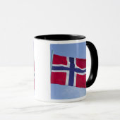 Mug Drapeau norvégien RF) (Devant droit)