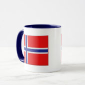 Mug Drapeau norvégien scandinave (Devant gauche)