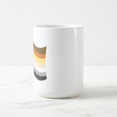 Mug Drapeau ondoyant de la fierté de l'ours (Centre)
