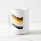 Mug Drapeau ondoyant de la fierté de l'ours (Devant gauche)