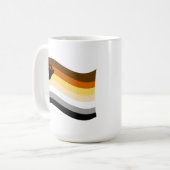 Mug Drapeau ondoyant de la fierté des ours (Devant gauche)