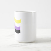 Mug Drapeau ondoyant non binaire (Centre)