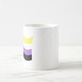 Mug Drapeau ondulant non binaire (Centre)
