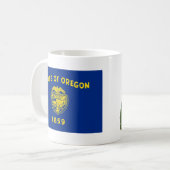 Mug Drapeau Oregonien + Musique de carte (Devant gauche)