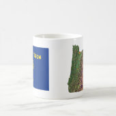Mug Drapeau Oregonien + Musique de carte (Centre)