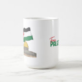 Mug Drapeau palestinien au-dessus du Dôme de la Mosqué (Centre)