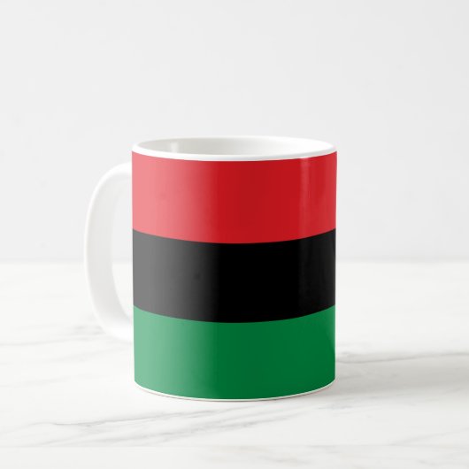Mug Drapeau panafricain de l'UNIA (Devant gauche)