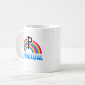MUG DRAPEAU PANSEXUAL D'ARC-EN-CIEL (Devant gauche)