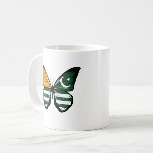 Mug Drapeau papillon du Cachemire (Devant gauche)