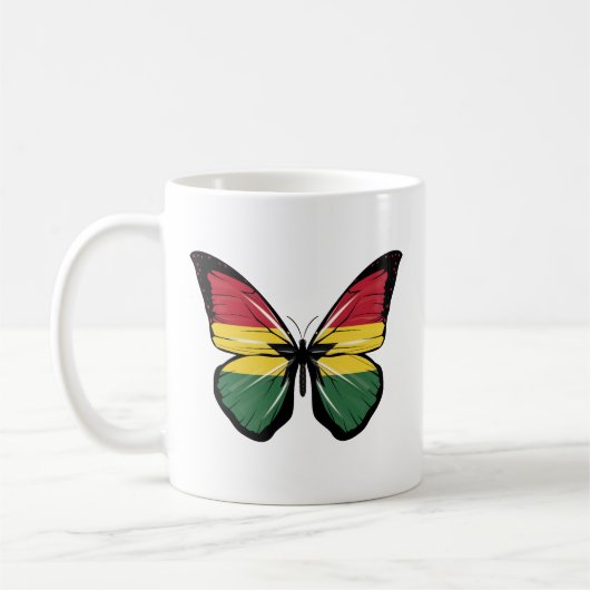 Mug Drapeau papillon du Ghana (Gauche)