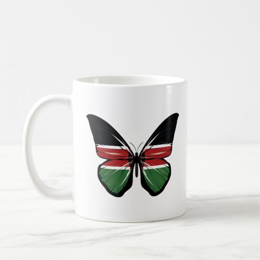 Mug Drapeau papillon du Kenya (Gauche)
