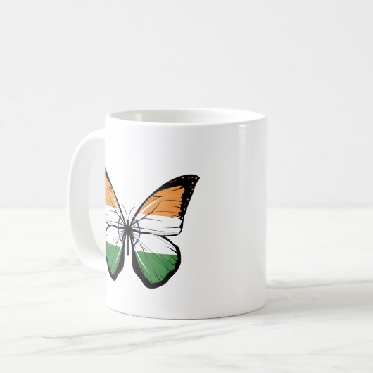 Mug Drapeau papillon indien (Devant gauche)