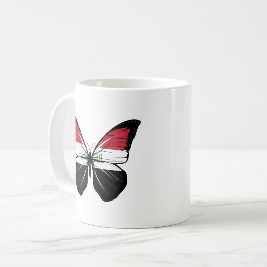Mug Drapeau papillon irakien (Devant gauche)