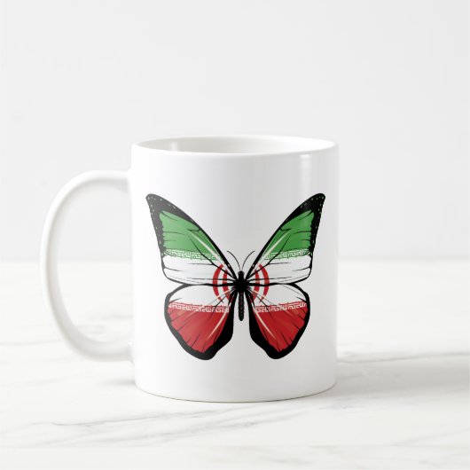 Mug Drapeau papillon iranien (Gauche)