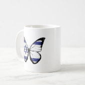 Mug Drapeau papillon israélien (Devant gauche)
