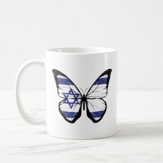 Mug Drapeau papillon israélien (Gauche)