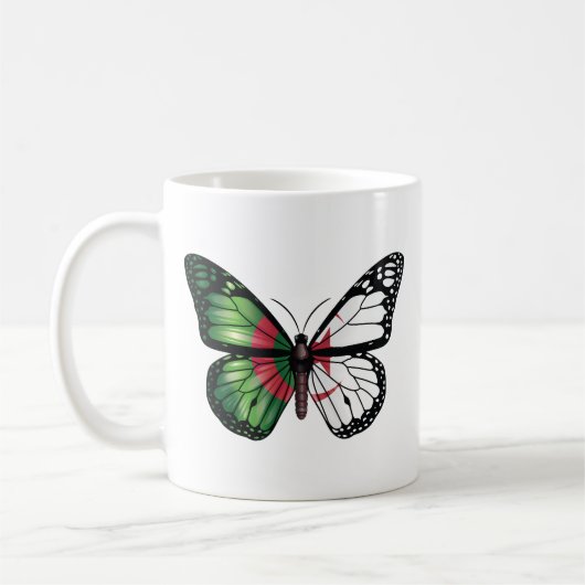 Mug Drapeau papillon monarque d'Algérie (Gauche)