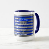 Mug Drapeau Parachutiste américain spécialement conçu (Devant droit)
