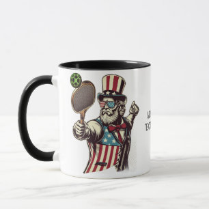Mug Drapeau Patriot Jouer Pickleball Pickleballer USA