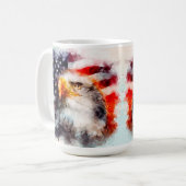 Mug Drapeau patriotique américain (Devant gauche)