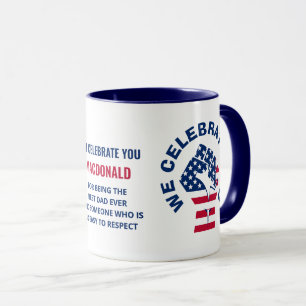 Mug Drapeau patriotique américain CÉLÉBRER PÈRE