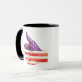 Mug Drapeau Patriotique Américain couleur Main Comme l (Devant gauche)