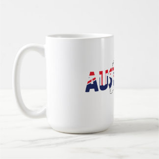 Mug Drapeau patriotique australien Carte et texte