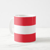 Mug Drapeau patriotique autrichien (Devant gauche)