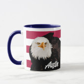 Mug Drapeau Patriotique Bald Aigle Gras Rouge Blanc Am (Gauche)