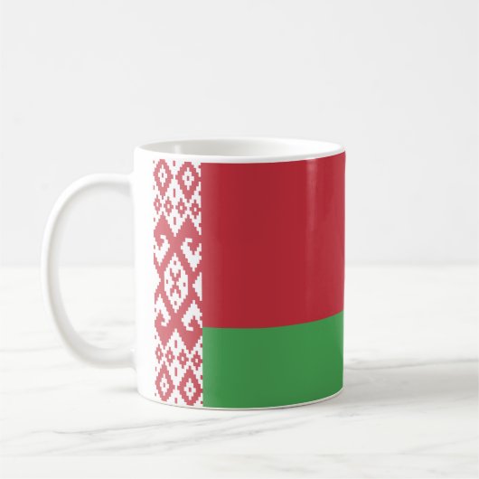 Mug Drapeau patriotique biélorusse (Gauche)