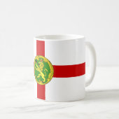 Mug Drapeau patriotique d'Aurigny (Devant droit)